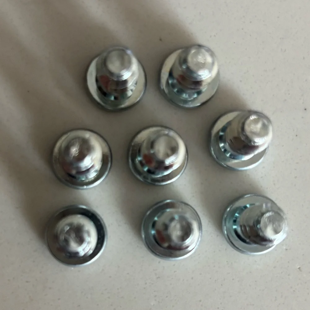 (8) IKEA 116894 Screws for HEMNES BRIMNES Small Silver Short Replacement